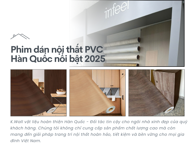 phim dán nội thất PVC Hàn Quốc nổi bật 2025