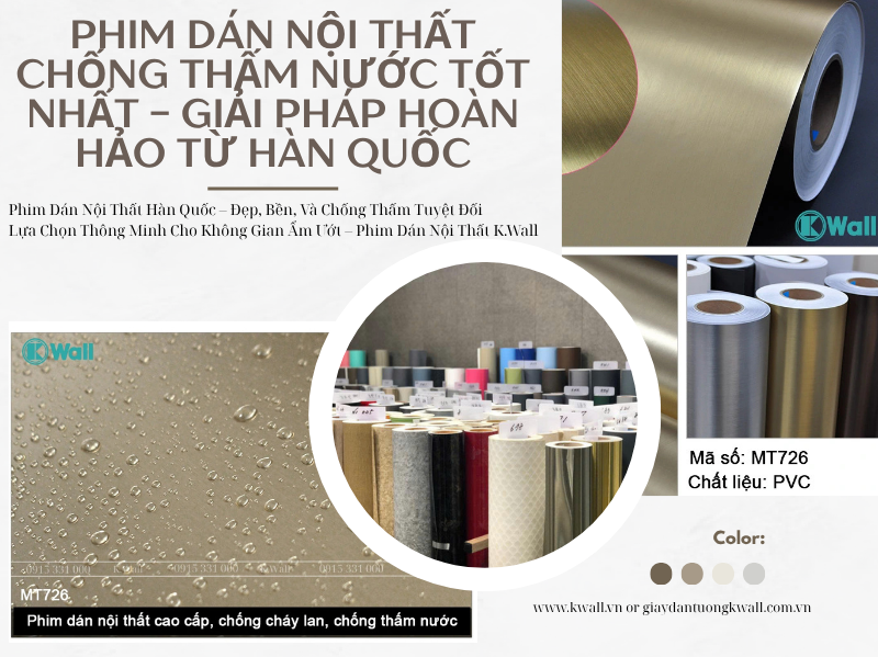 Phim dán nội thất chống thấm nước tốt nhất