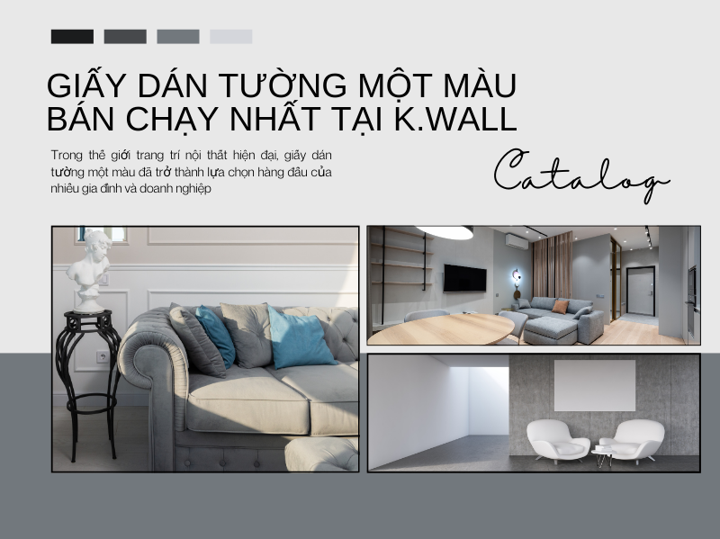 Giấy dán tường một màu bán chạy nhất tại K.Wall