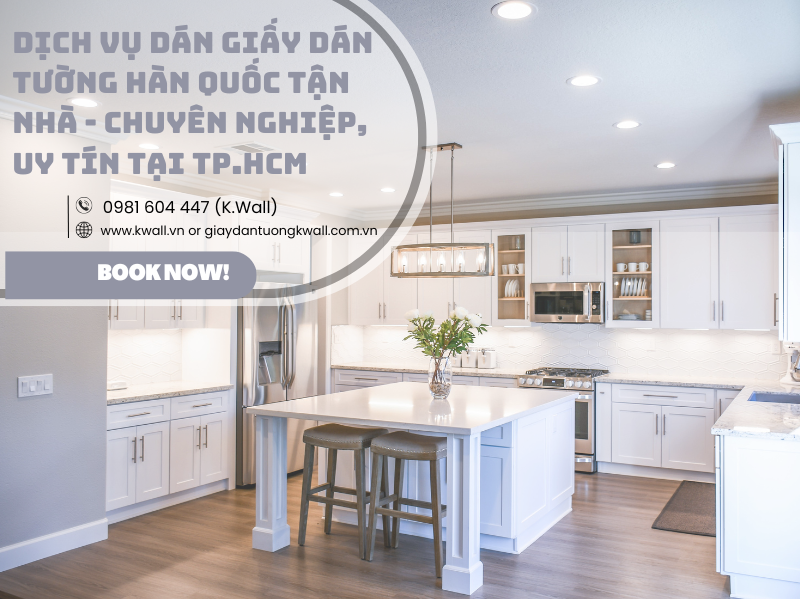 Dịch vụ dán giấy dán tường Hàn Quốc tận nhà