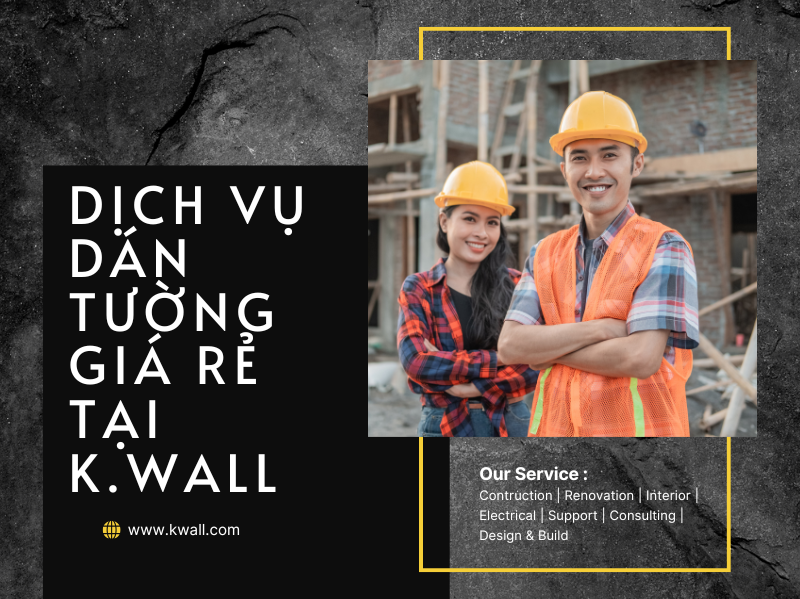 Dịch vụ dán tường giá rẻ tại K.Wall