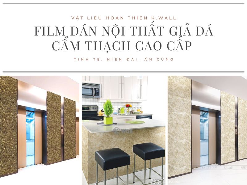 Film dán nội thất giả đá cẩm thạch cao cấp