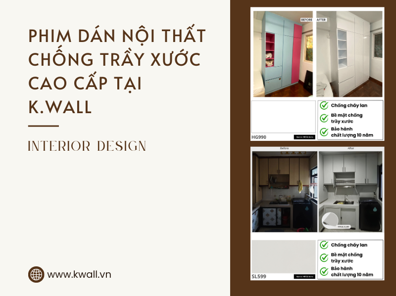 phim dán nội thất chống trầy xước cao cấp tại K.Wall