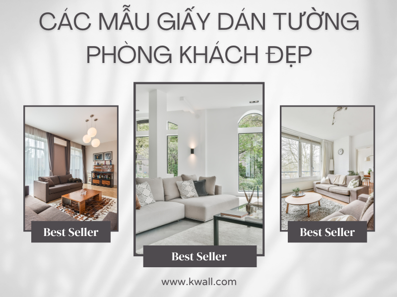 Các mẫu giấy dán tường phòng khách đẹp