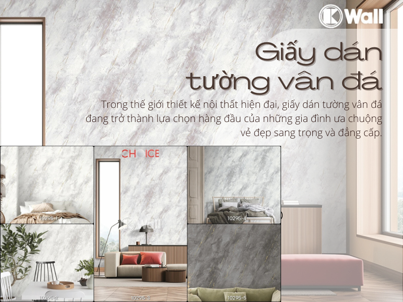 Giấy dán tường vân đá
