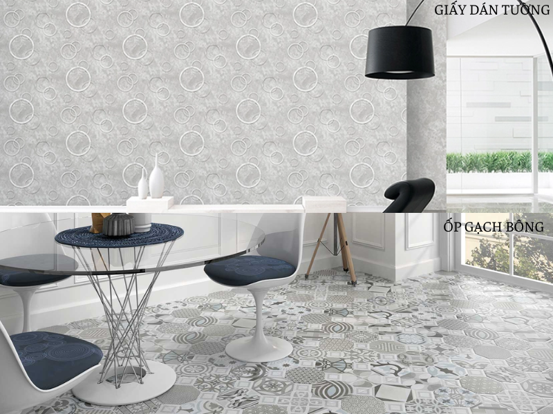 Tại sao nên chọn mua giấy dán tường thay vì ốp gạch bông khi xây nhà?