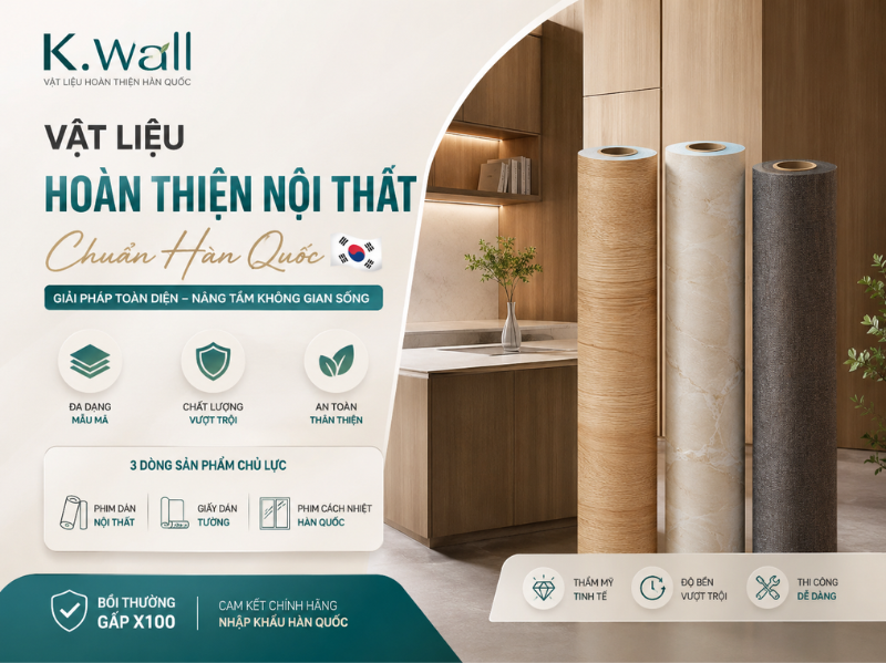 Cải Tạo Nội Thất Nhanh – Giải Pháp Thay Áo Mới Cho Không Gian Sống Cùng K.Wall