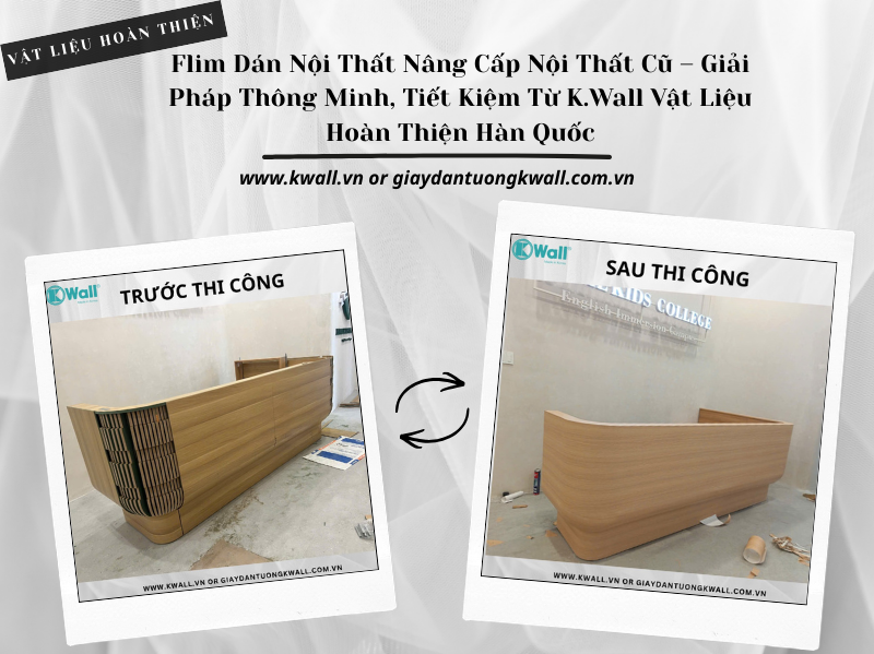 Phim dán nội thất nâng cấp nội thất cũ