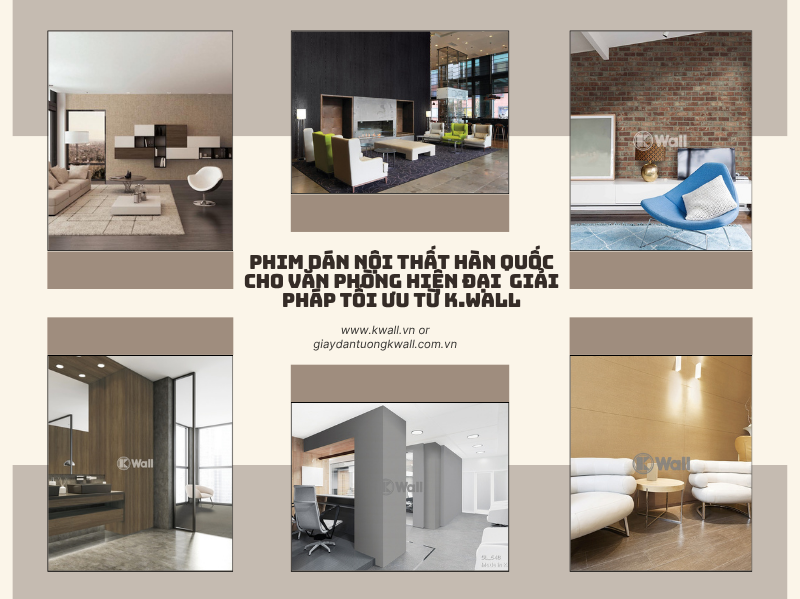 Phim dán nội thất Hàn Quốc cho văn phòng hiện đại