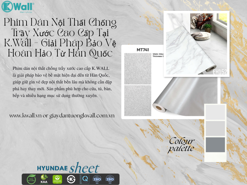 Phim dán nội thất chống trầy xước cao cấp tại K.wall