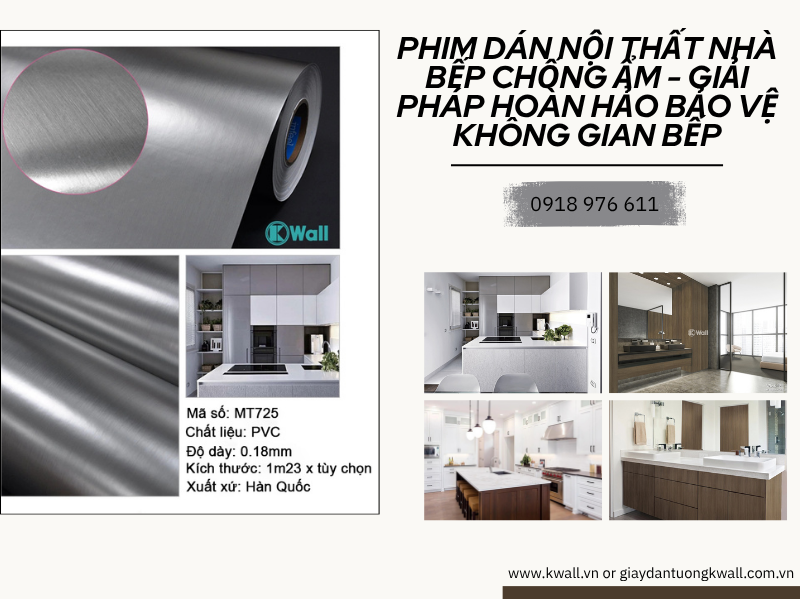 Phim dán nội thất nhà bếp chống ẩm