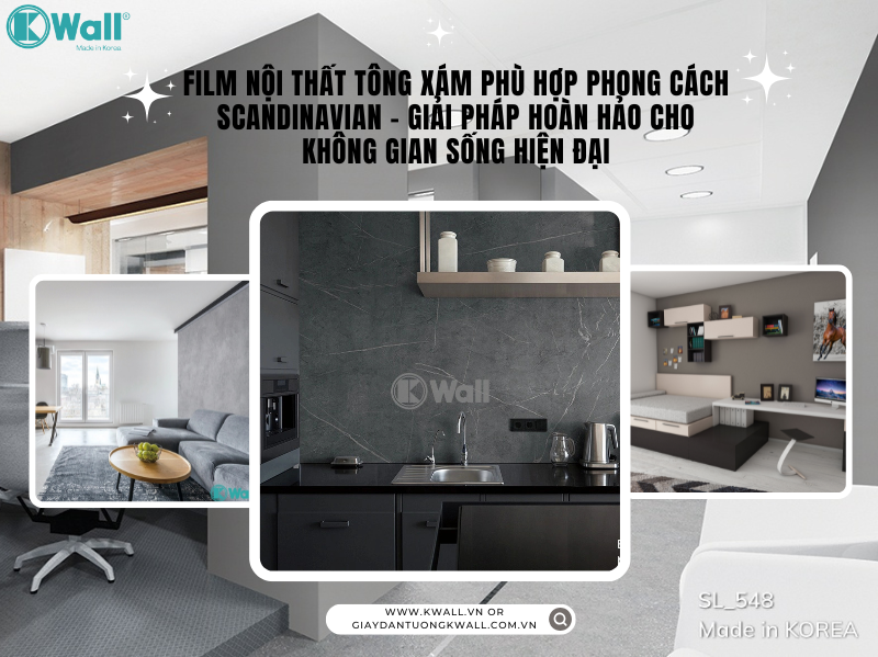 film nội thất tông xám phù hợp phong cách scandinavian