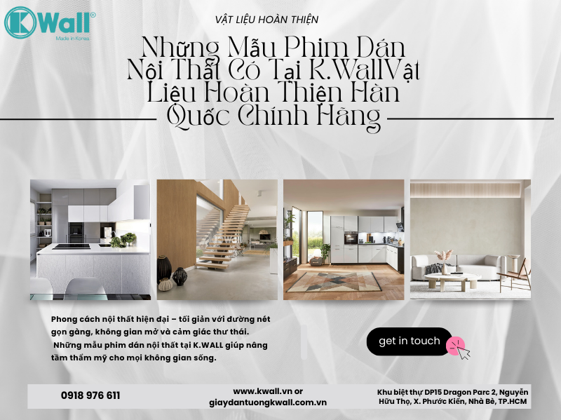 Những mẫu phim dán nội thất có tại K.wall