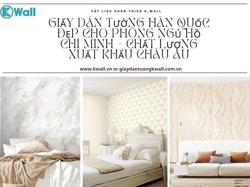 Giấy dán tường Hàn Quốc đẹp cho phòng ngủ Hồ  Chí Minh