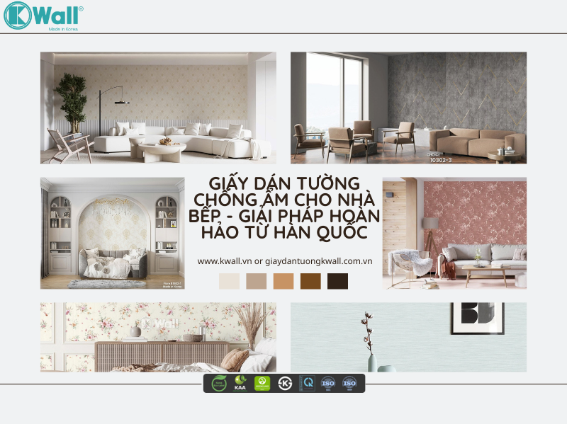 Giấy dán tường chống ẩm cho nhà bếp