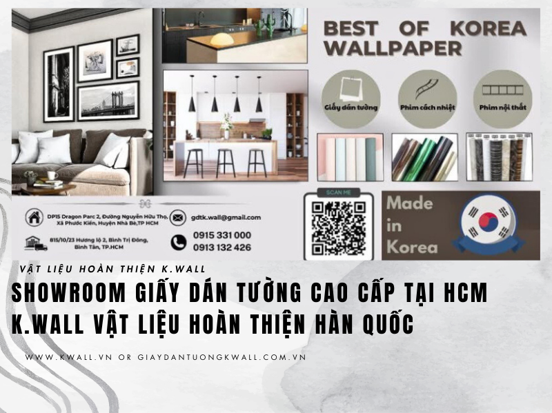 Showroom giấy dán tường cao cấp tại HCM