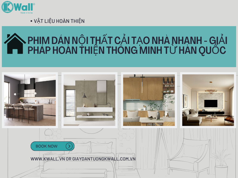 Phim dán nội thất cải tạo nhà nhanh