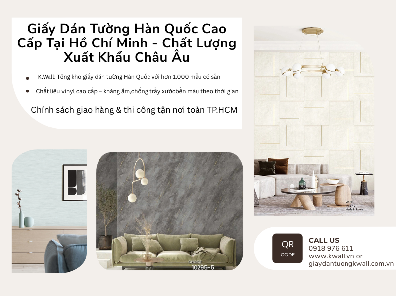 Giấy dán tường Hàn Quốc cao cấp tại Hồ Chí Minh