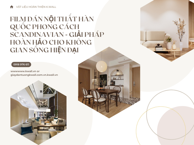 Film dán nội thất Hàn Quốc phong cách Scandinavian