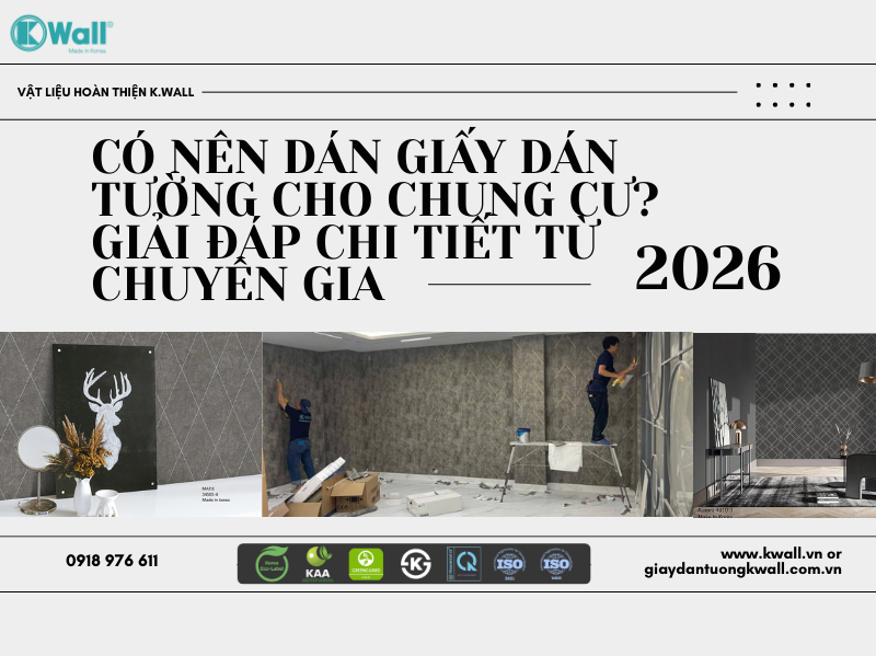 Có nên dán giấy dán tường cho chung cư