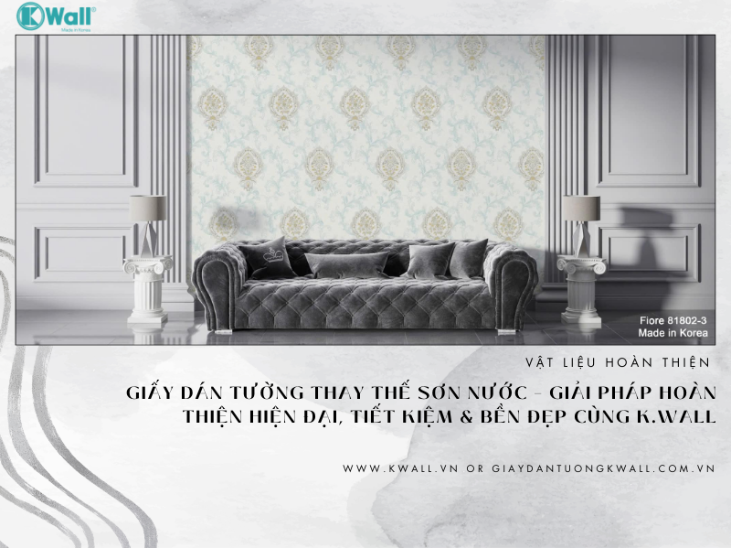 Giấy dán tường thay thế sơn nước