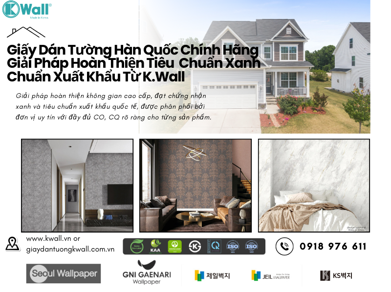 Giấy dán tường Hàn Quốc chính hãng
