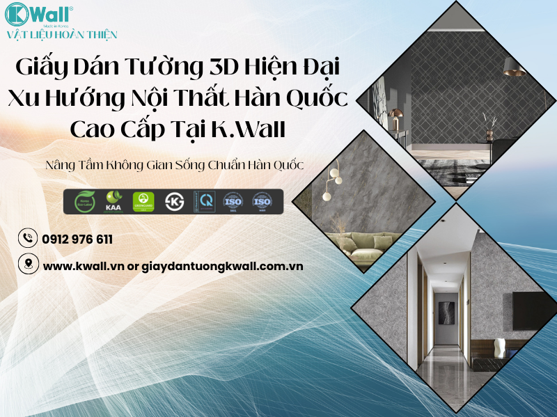 Giấy dán tường 3D hiện đại