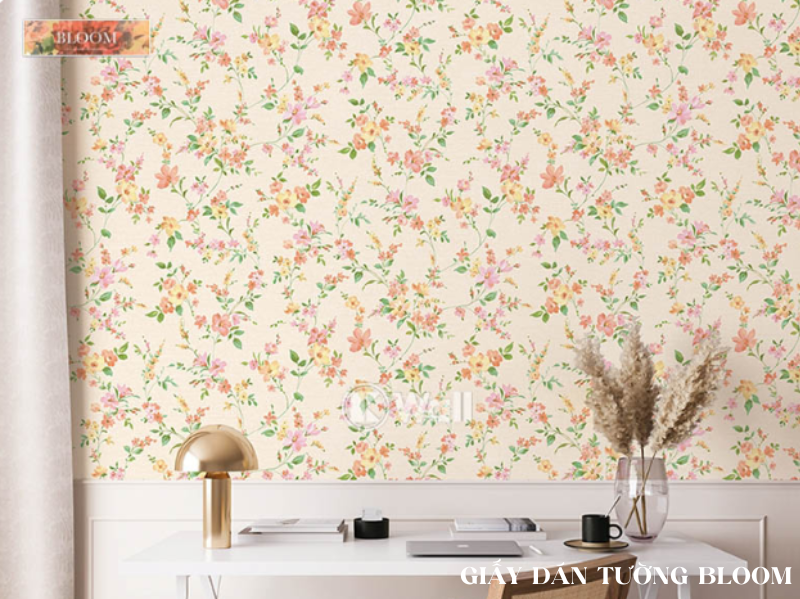 Giấy Dán Tường Bloom: Lựa Chọn Hoàn Hảo Cho Không Gian Sống Tinh Tế và Bền Vững