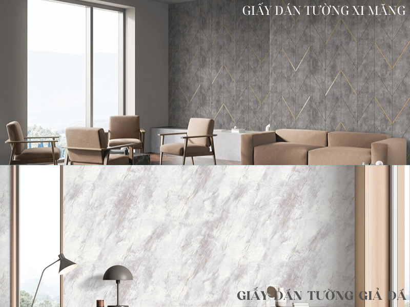 Giấy Dán Tường Xi Măng vs Giấy Dán Tường Giả Đá: Lựa Chọn Nào Phù Hợp Cho Không Gian Của Bạn?
