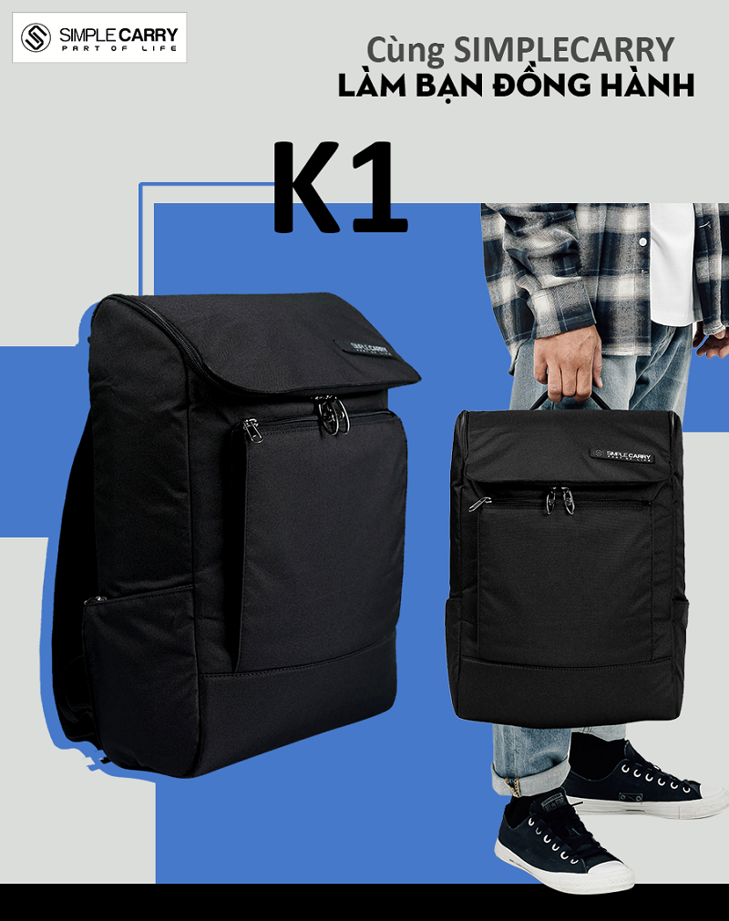 Balo đựng laptop Simplecarry K1 dep2