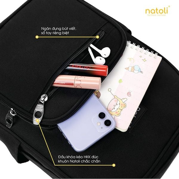 Balo nữ thời trang Natoli Teddy Bear School B16 dep2