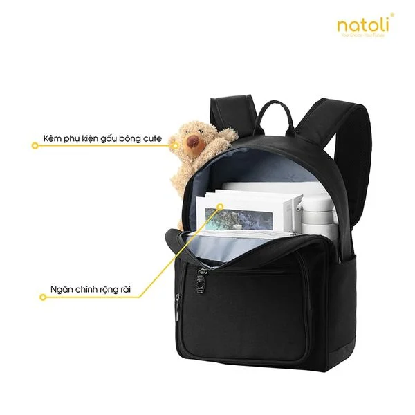 Balo nữ thời trang Natoli Teddy Bear School B16 dep3
