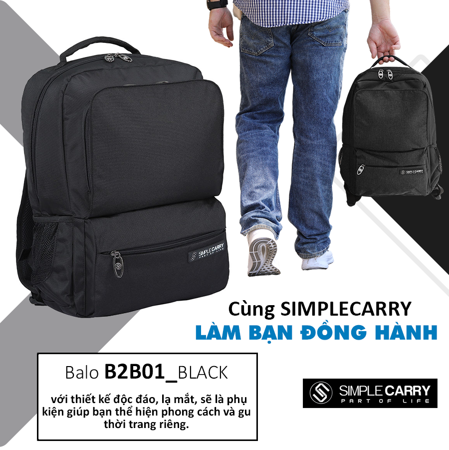 Balo laptop đa năng Simplecarry B2B01 Đẹp3
