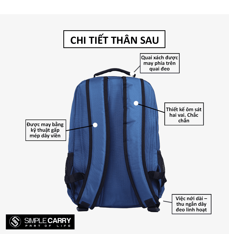 Balo laptop đa năng Simplecarry B2B02 đẹp3