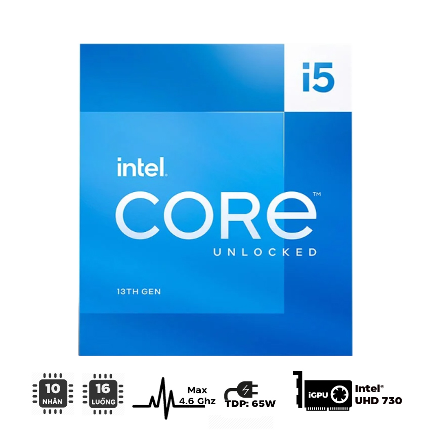 CPU INTEL CORE I5-13400F (TRAY, CŨ ĐẸP)