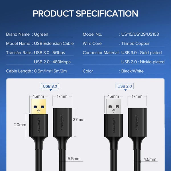 Dây Usb 5m