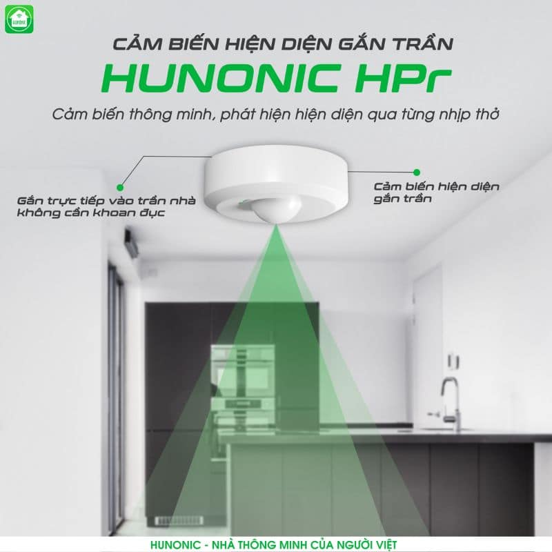 Cảm biến hiện diện Hunonic HPR ốp trần