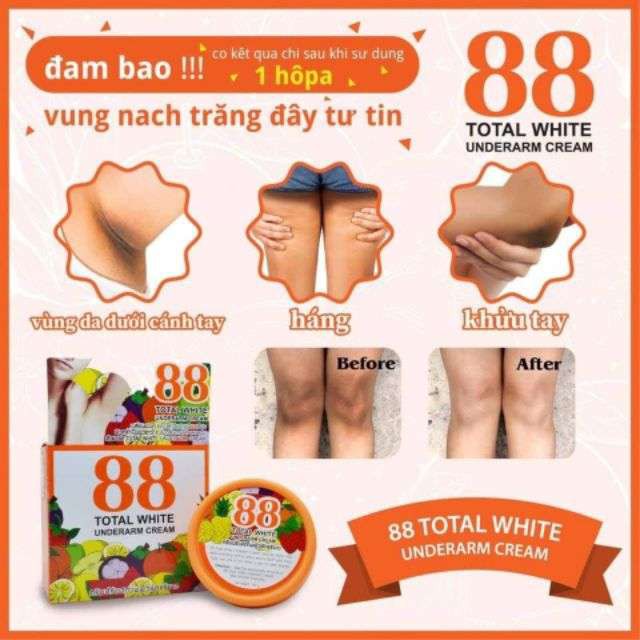 Kem Trị Thâm Nách 88 Total White Underarm Cream Thái Lan 35g