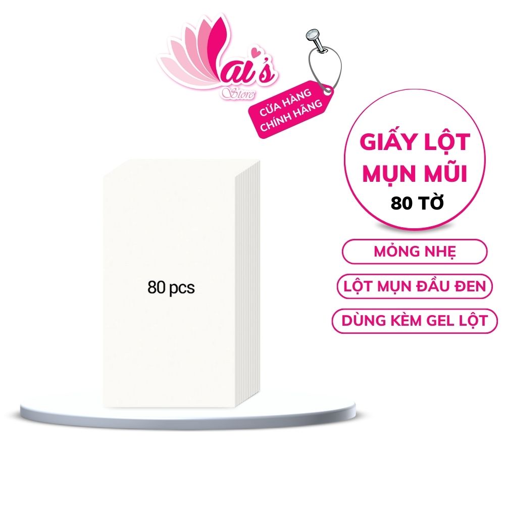 Giấy Lột Mụn Đầu Đen, Mụn Cám Lanbena Dùng Kèm Gel Lột Mụn Lanbena 80 Miếng / 120 Miếng