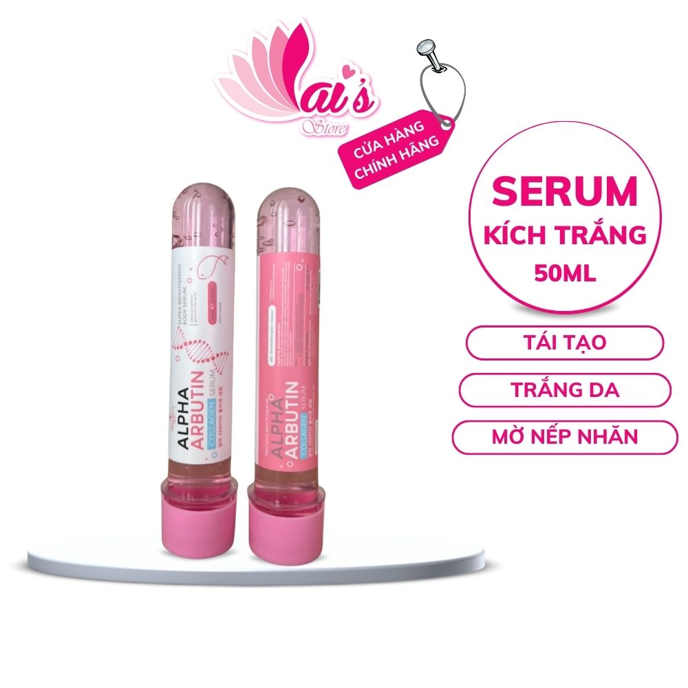 Ống Serum kích trắng da Alpha Arbutin Collagen Super Brightening Body Thái Lan 50ml