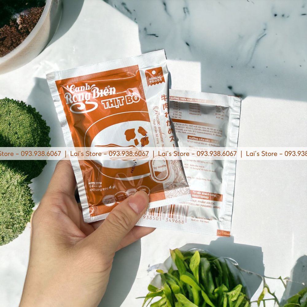 Canh Rong Biển Thịt Bò Asuzac Dinh Dưỡng Cao - Asuzac Wakame Soup