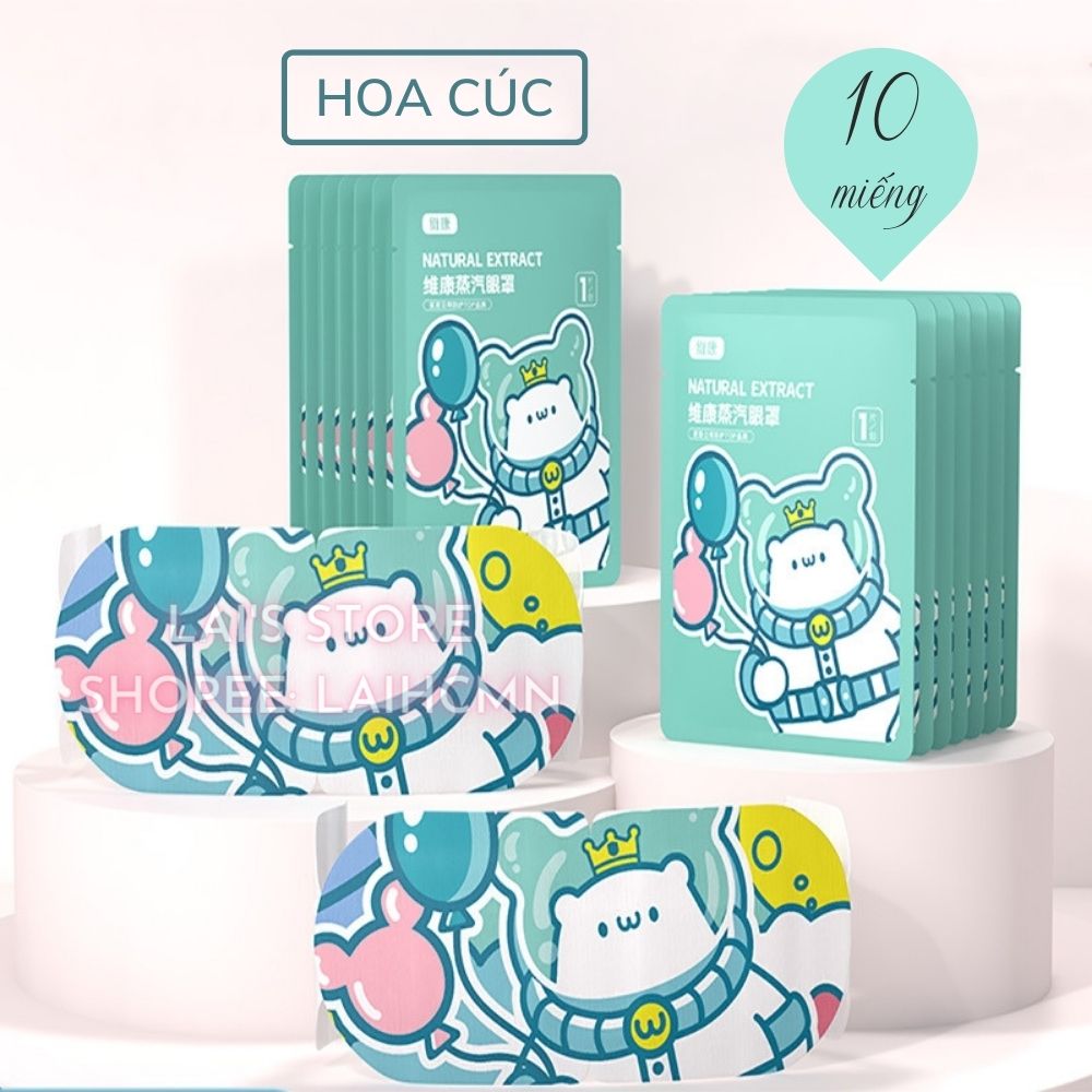 Hộp 10 Miếng Mặt Nạ Mắt Nóng Thảo Dược WECAN Giúp Thư Giãn Mắt