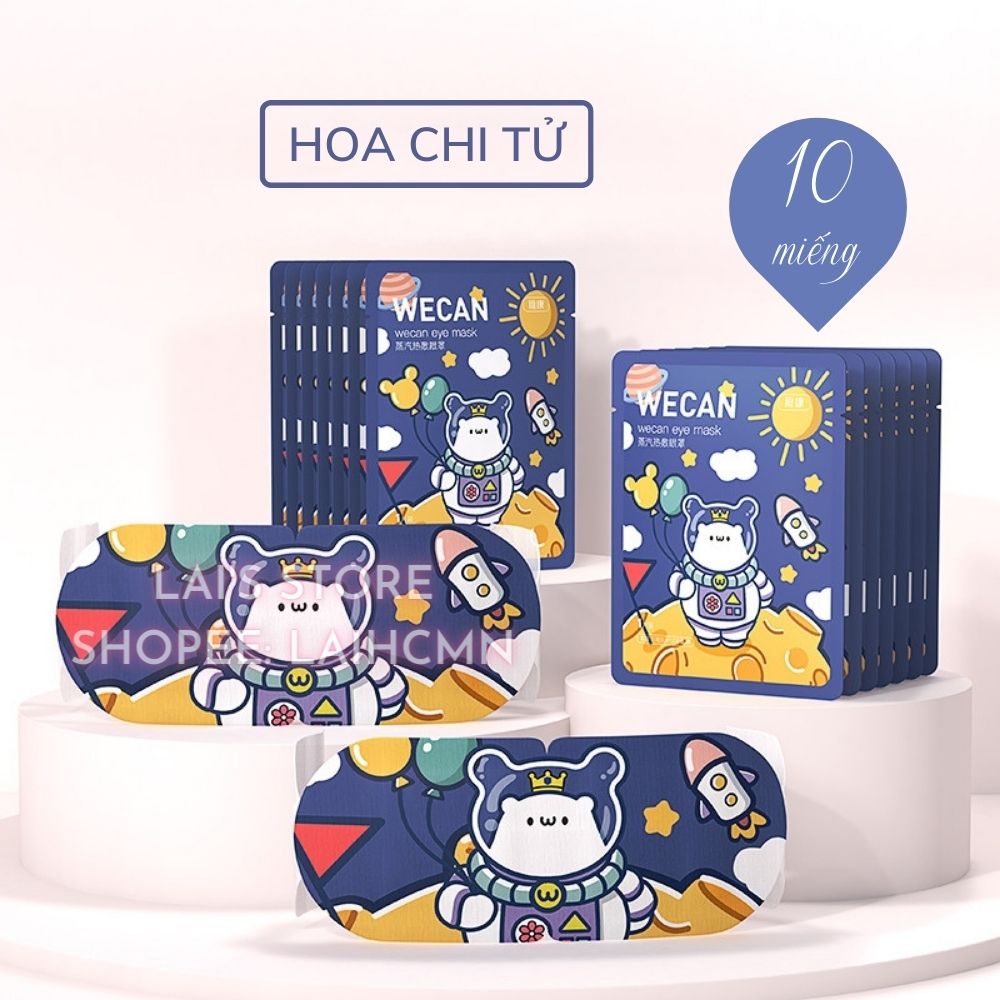 Hộp 10 Miếng Mặt Nạ Mắt Nóng Thảo Dược WECAN Giúp Thư Giãn Mắt