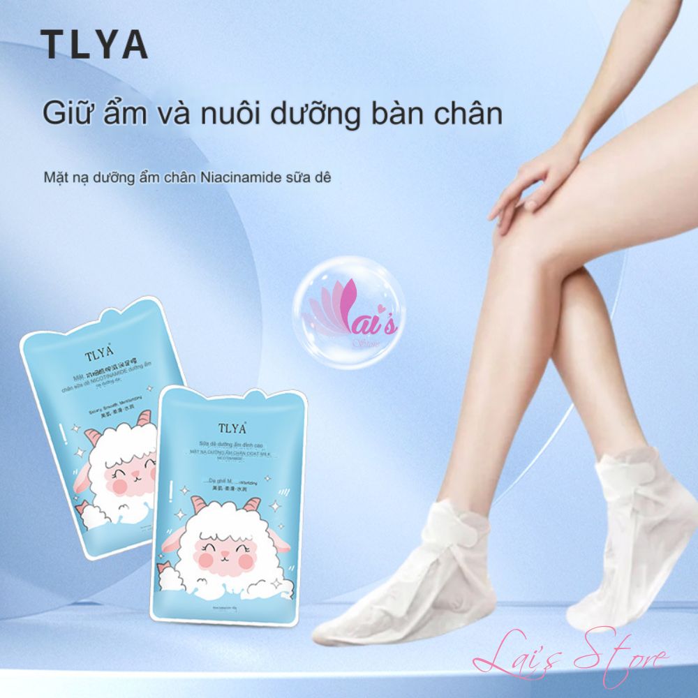 Mặt Nạ Ủ Tay Chân Sữa Dê Niacinamide TLYA Dưỡng Ẩm Mềm Mịn, Sáng Da, Giảm Nứt Tay Chân