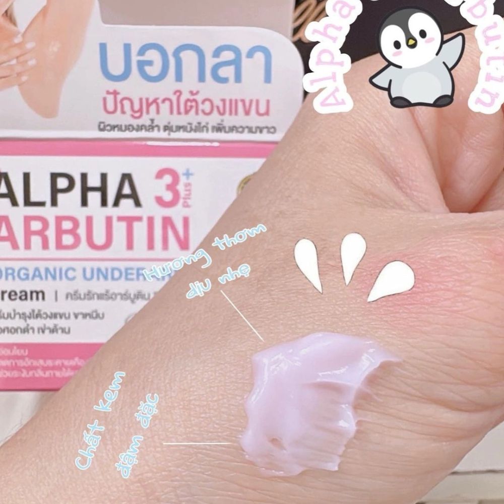Kem Trị Thâm Nách Alpha Arbutin 3 Plus Organic Underarm By Perfect Skin Lady Thái Lan 30g