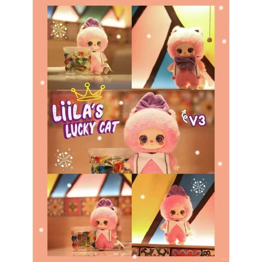 Blind Box Liila's Lucky Cat V3 Hộp Mù Ngẫu Nhiên Búp Bê Mô Hình Móc Khoá Động Vật Quà Tặng Trang Trí