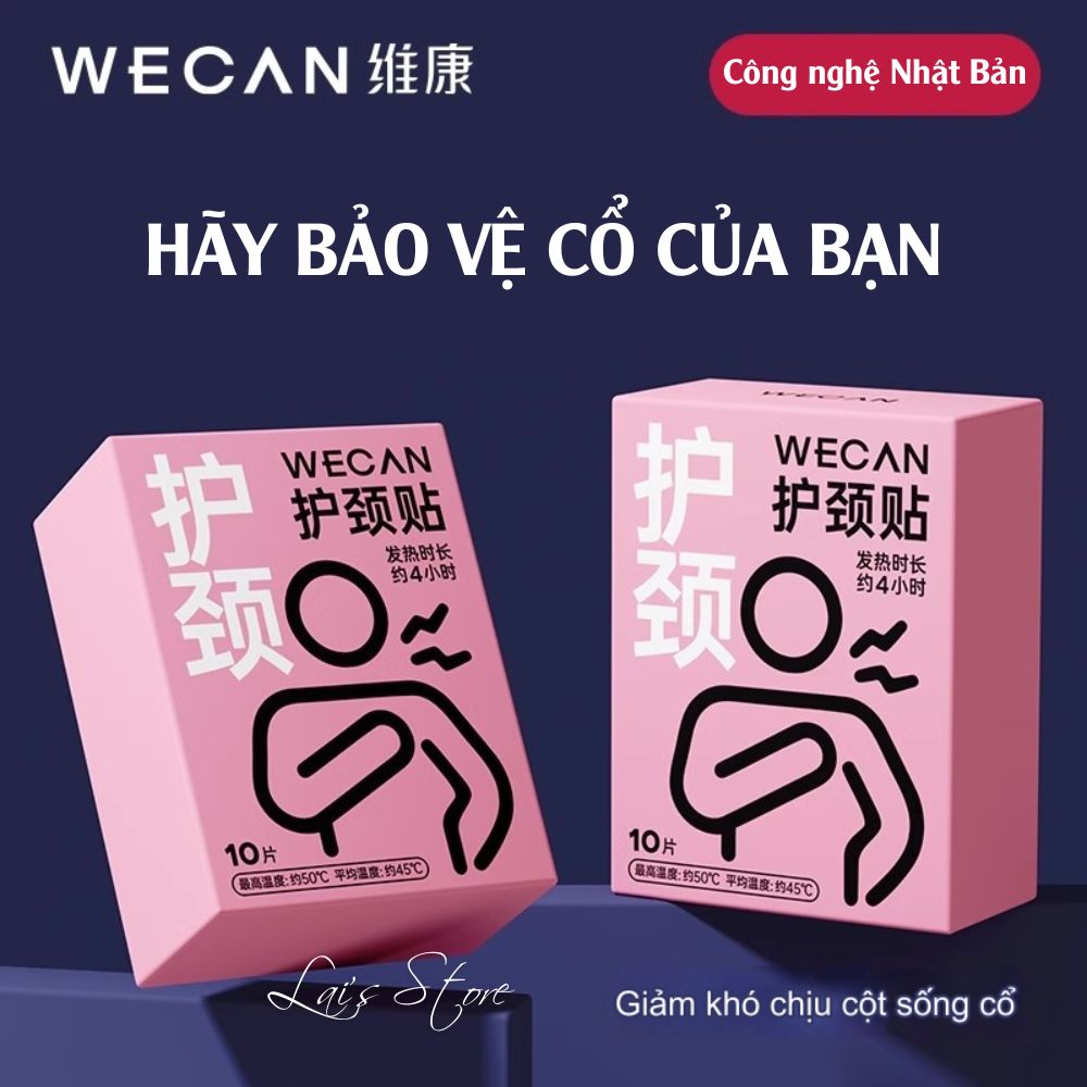 Miếng Dán Cổ Vai Gáy Tinh Dầu Ngải Cứu WECAN Giảm Đau Cổ Vai Gáy, Làm Ấm Cổ Chiết Xuất Thảo Dược Thiên Nhiên