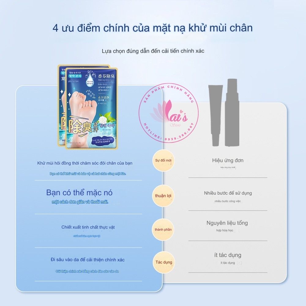 Mặt Nạ Ủ Chân Thảo Dược Khử Mùi Hôi Chân Doumei