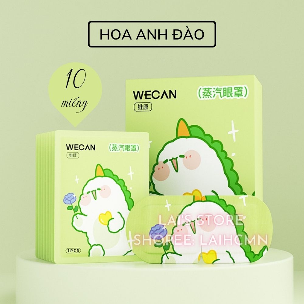 Hộp 10 Miếng Mặt Nạ Mắt Nóng Thảo Dược WECAN Giúp Thư Giãn Mắt