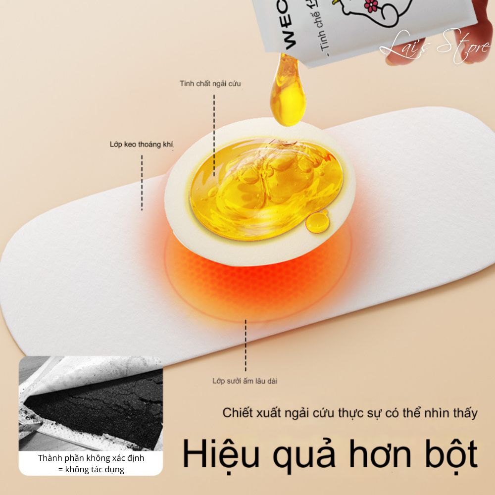Miếng Dán Cổ Vai Gáy Tinh Dầu Ngải Cứu WECAN Giảm Đau Cổ Vai Gáy, Làm Ấm Cổ Chiết Xuất Thảo Dược Thiên Nhiên